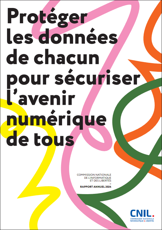 Page de garde du bilan annuel 2024 de la CNIL