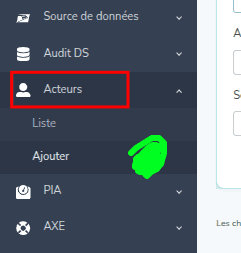 Capture d'écran de l'étape