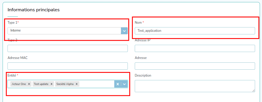Capture d'écran de l'étape