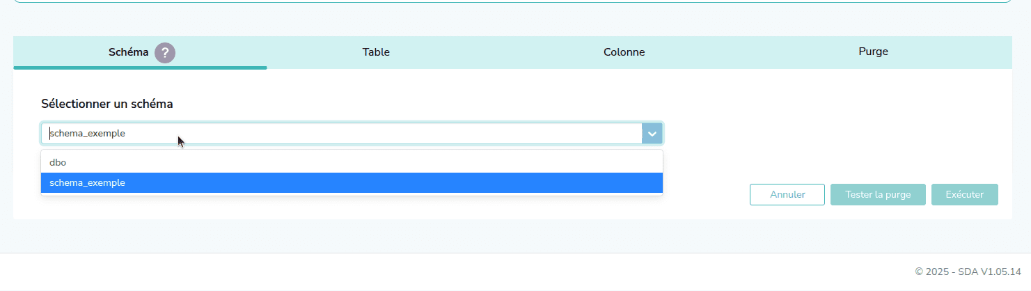 Capture d'écran de l'étape