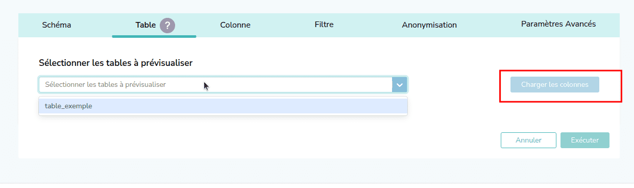 Capture d'écran de l'étape