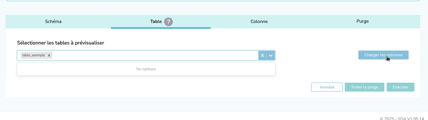 Capture d'écran de l'étape