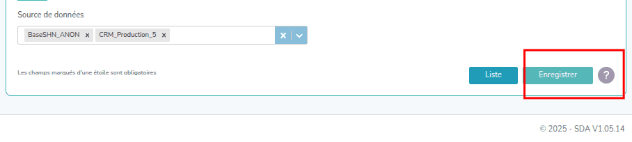 Capture d'écran de l'étape