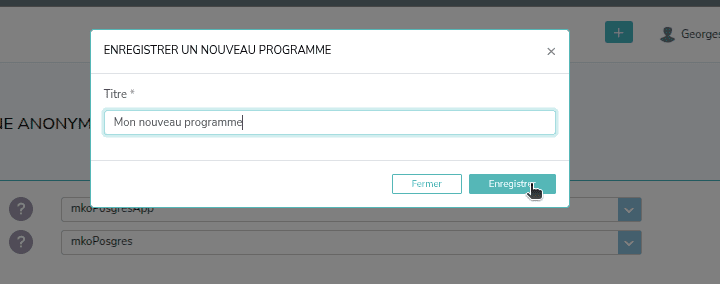 Capture d'écran de l'étape