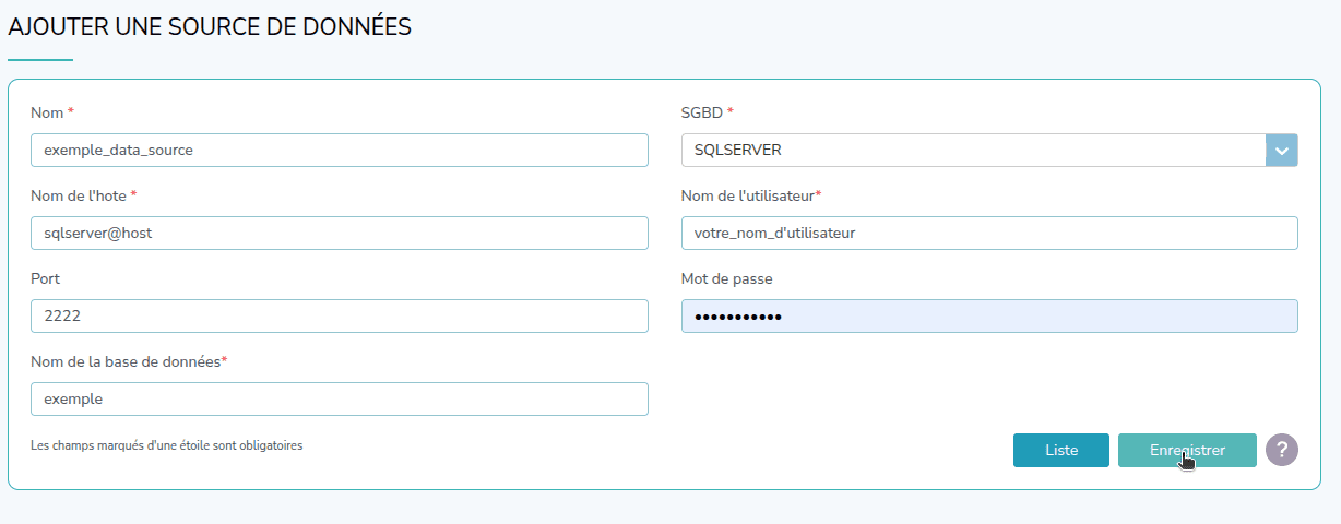 Capture d'écran de l'étape