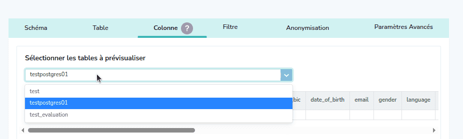 Capture d'écran de l'étape