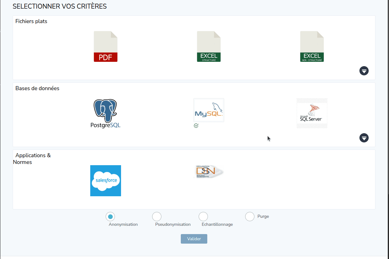 Capture d'écran de l'étape