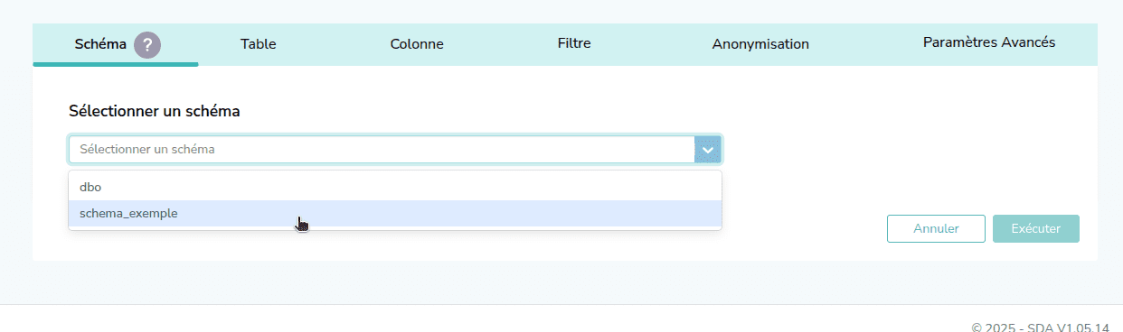 Capture d'écran de l'étape
