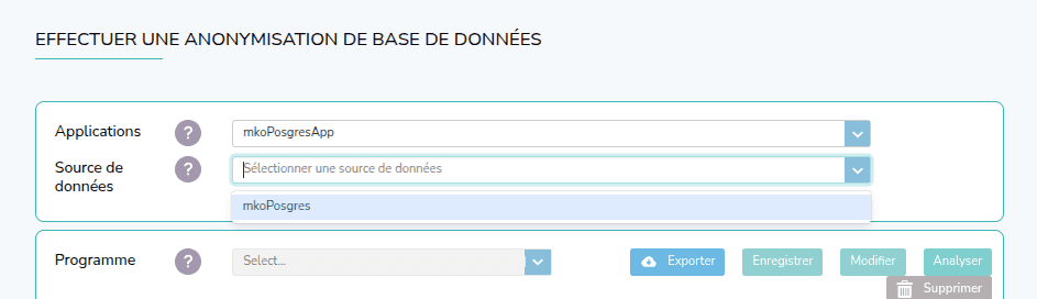 Capture d'écran de l'étape