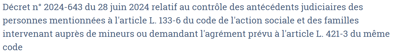 Recrutement et antécédents judiciaires : le décret du 28 juin 2024