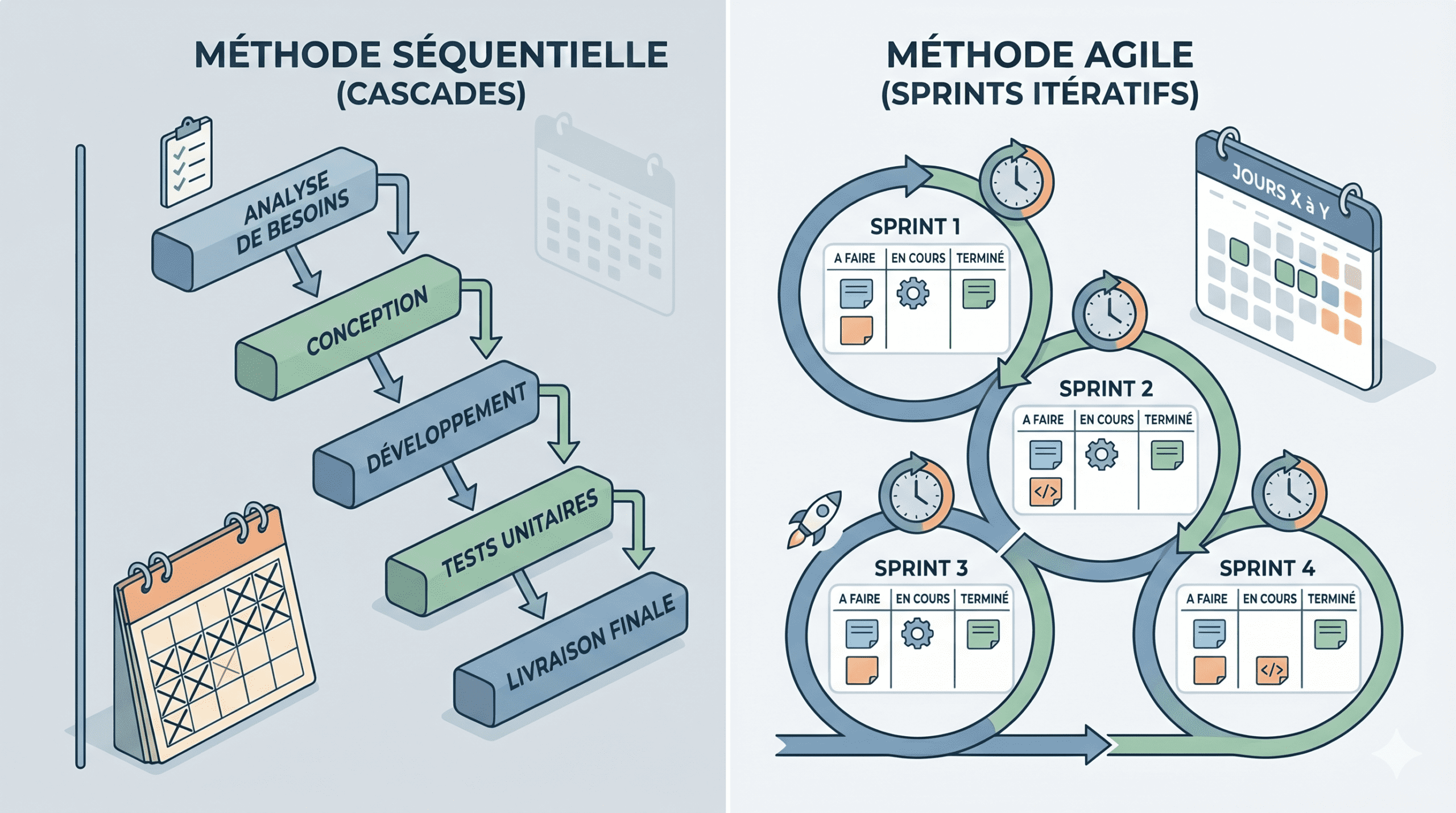 Qu&rsquo;est-ce que la méthode Agile et SCRUM ? Principes et enjeux